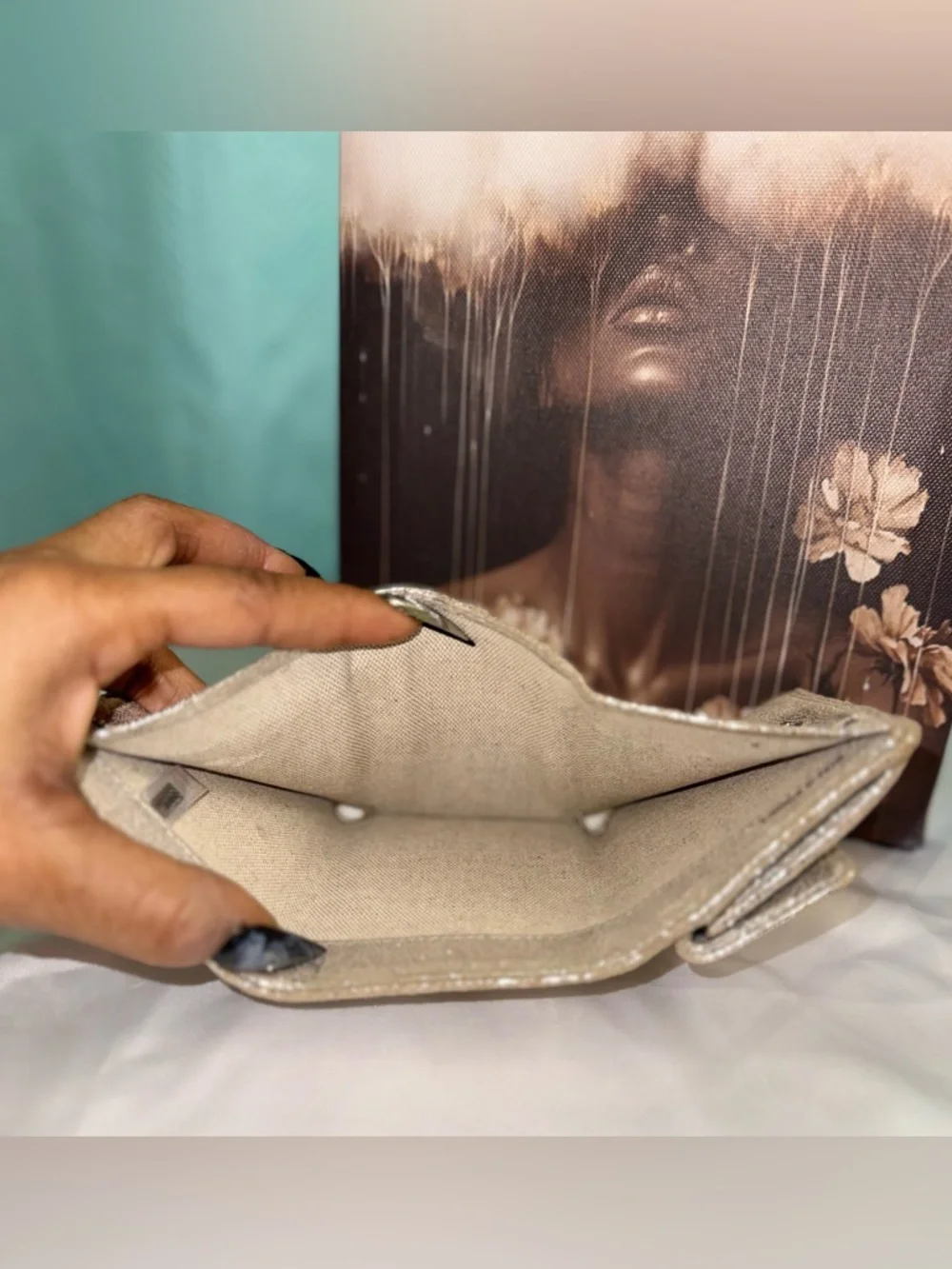 EUC - Jimmy Choo Nemo Star-Studded Trifold Wallet - Full Set - Picture 9 of 13